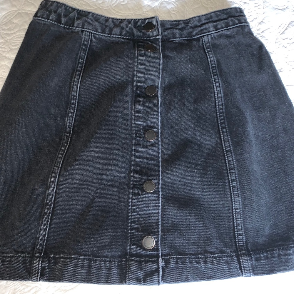 TopShop Moto Denim Skirt